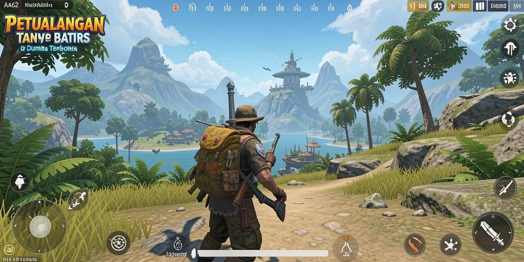 Screenshot game AA62 menampilkan aksi petualangan Open World yang seru.