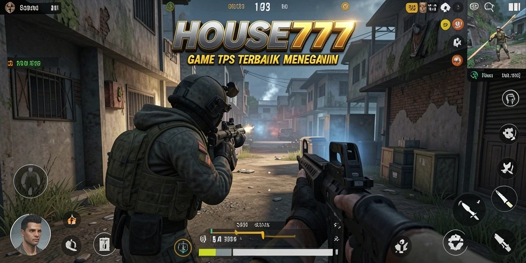 Gameplay HOUSE777 menegangkan dengan aksi intens dan lingkungan yang dinamis.