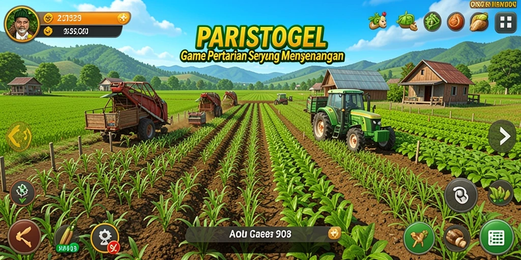 Tampilan gameplay Farming yang menarik dan interaktif di PARISTOGEL.